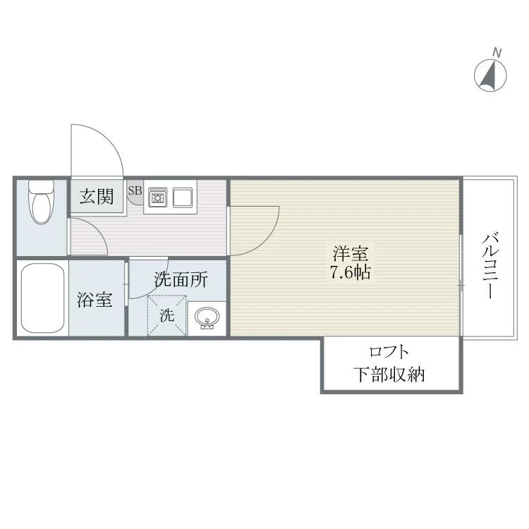 ハイミエール横手 202 間取り図