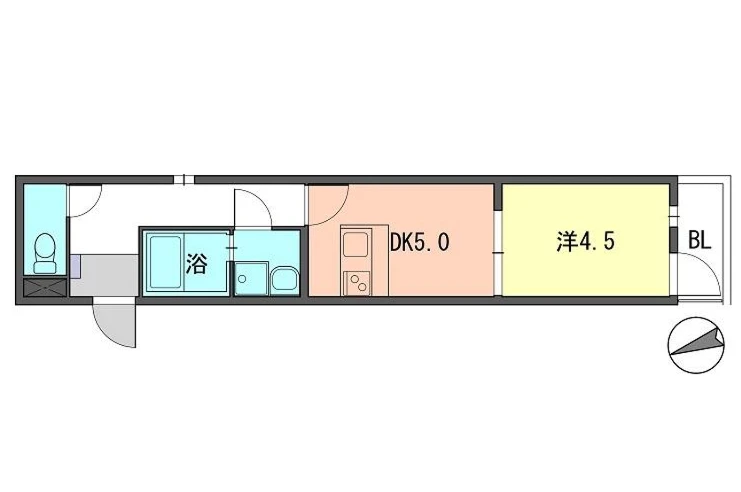 ヨーロピアン今宿 303 間取り図