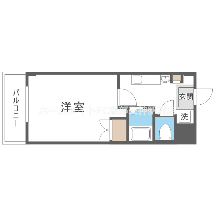 シャンヴェルジェ豊中Ⅰ 106 間取り図