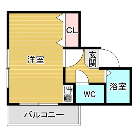 サンパレス21豊中5 302 間取り図