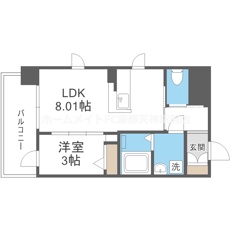 Live Flat塚本新北野 0303 間取り図