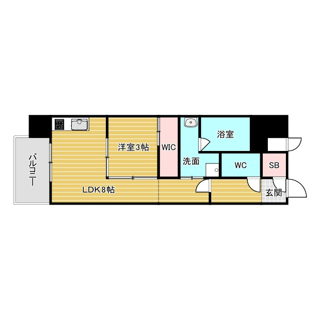 S-RESIDENCE天満橋ar 203 間取り図