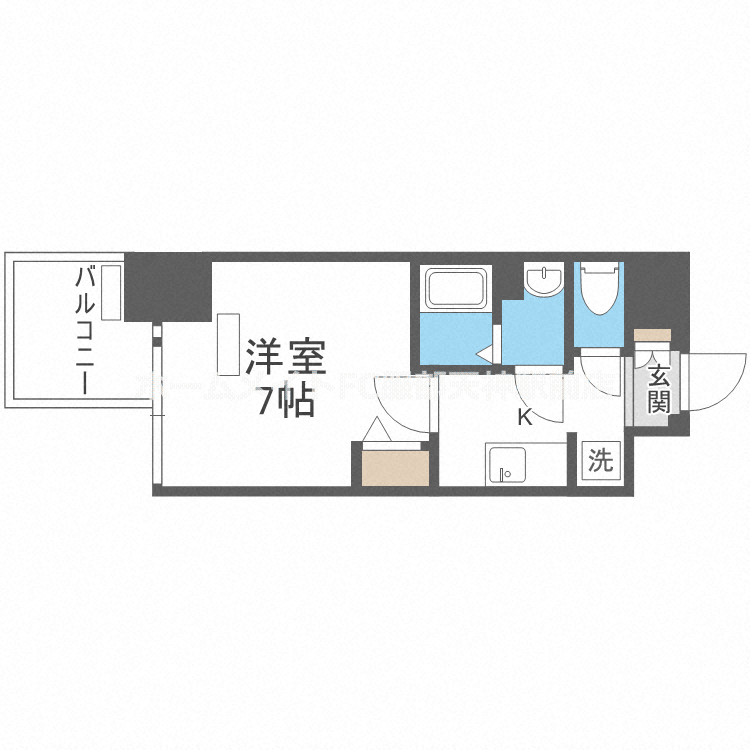 プレサンス心斎橋レヨン 0903 間取り図