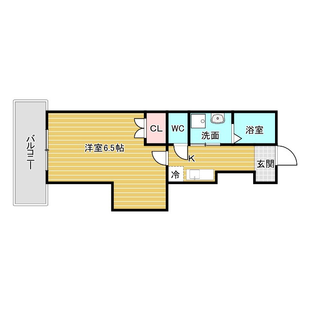 アリバ豊崎 604 間取り図