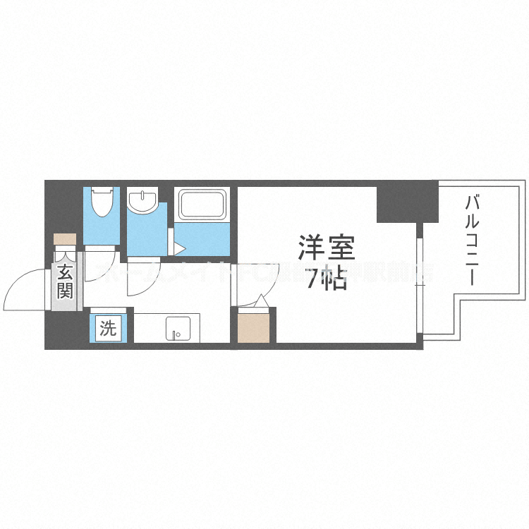 プレサンス心斎橋レヨン 1004 間取り図