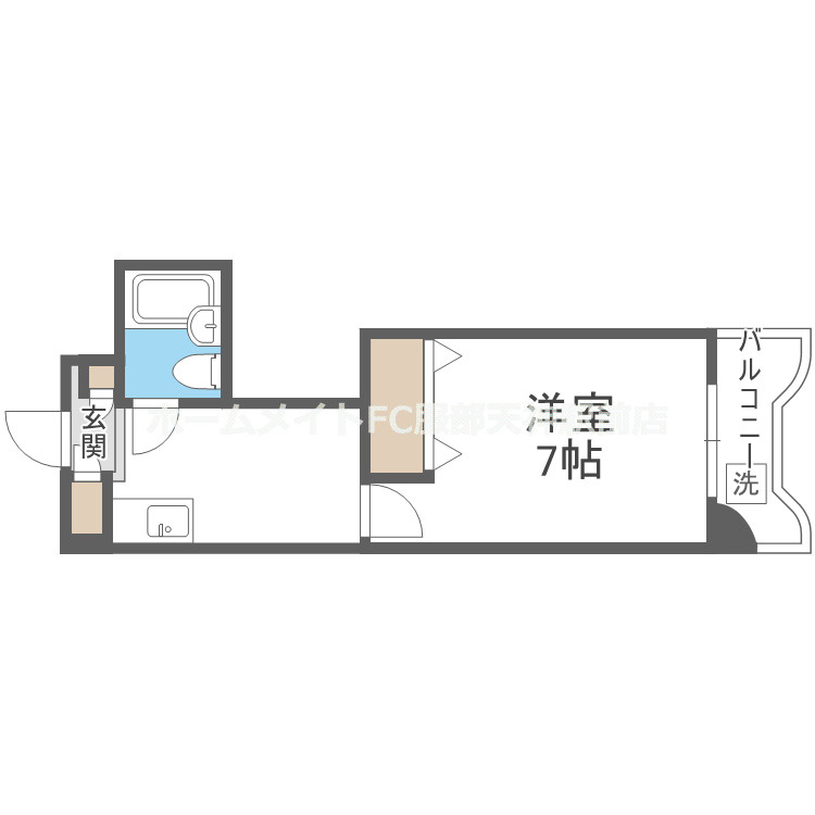メゾン豊中パート16 205 間取り図