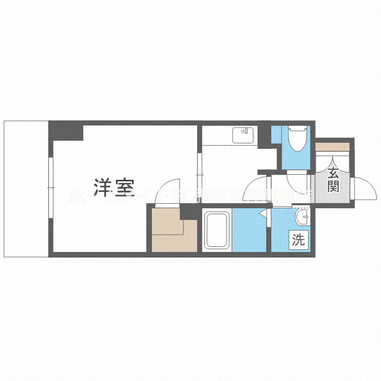 アンソレイユ 202 間取り図