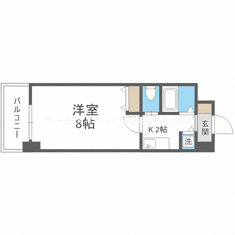 パークヴュー北梅田 606 間取り図