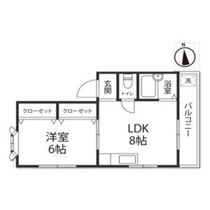 ハイツ西田 301 間取り図