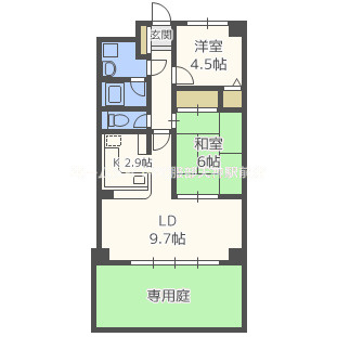 ボンヌ愛 105 間取り図
