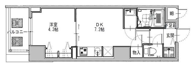 Ｓ－ＲＥＳＩＤＥＮＣＥ堺筋本町Ｕｎｏ 209 間取り図