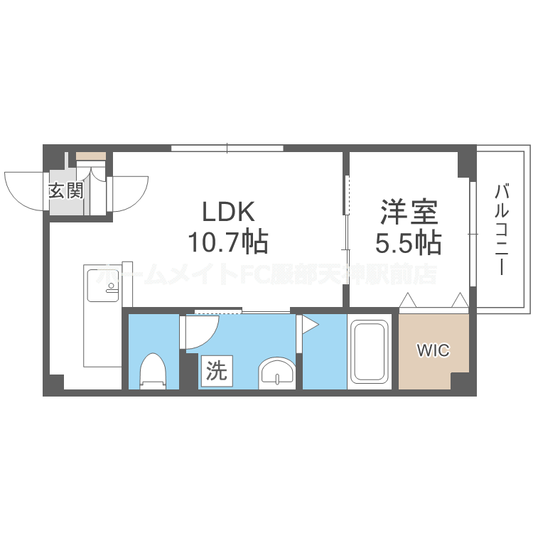 フィユフラッツ豊中末広町 205 間取り図