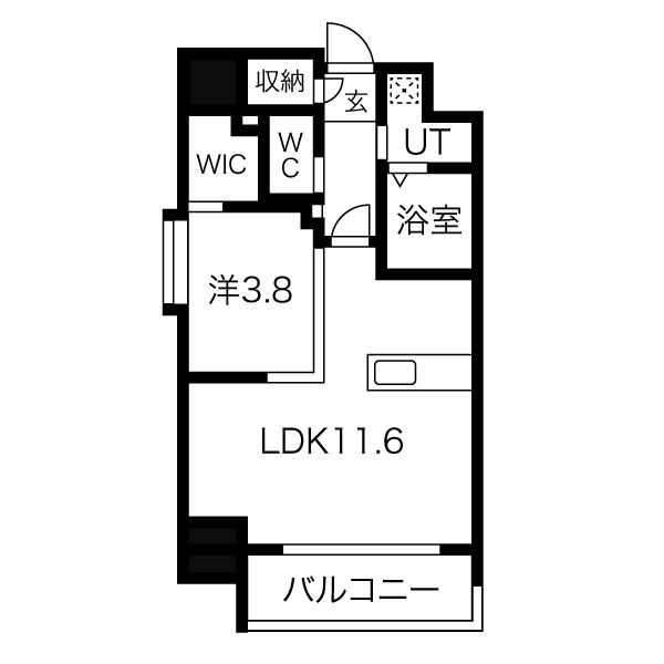 アバンティうめきた 901 間取り図