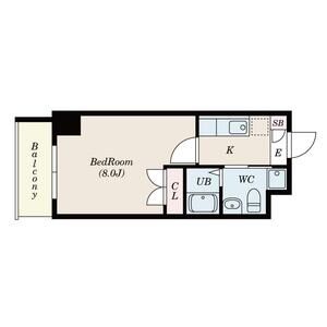 S-FORT江坂LIBERTS 503 間取り図