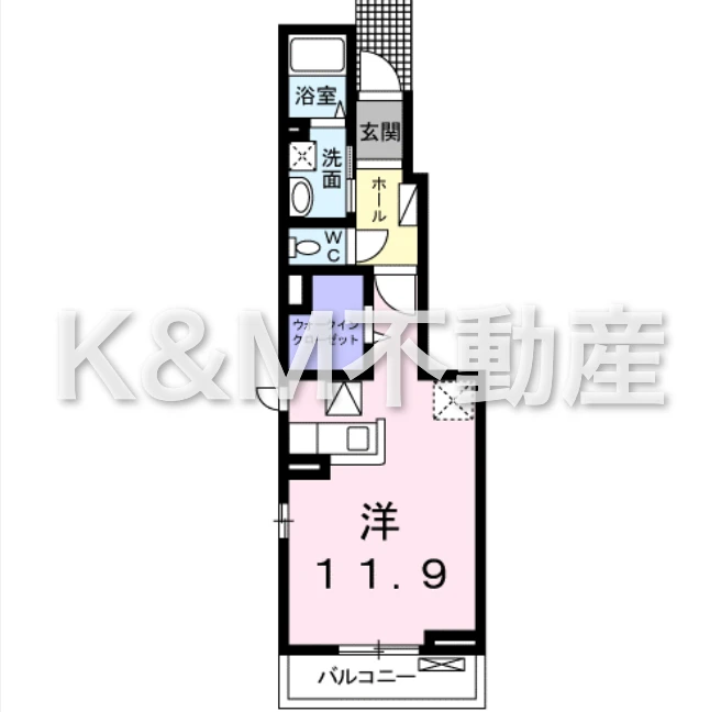 ロックガーデン森Ｃ 105 間取り図