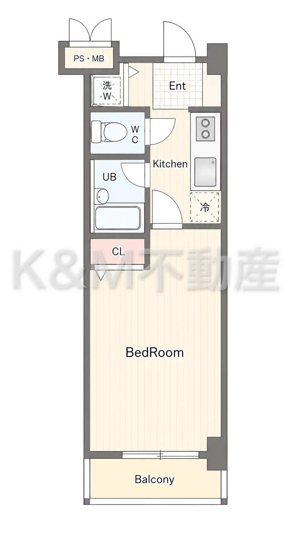 宇佐美ビル ５０３ 間取り図