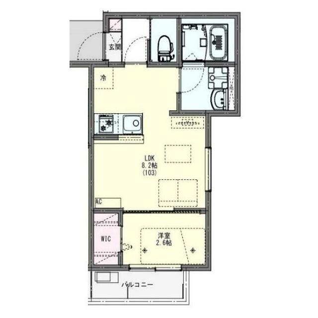 ＫＬＥＩＳ南柏Ⅱ 303 間取り図