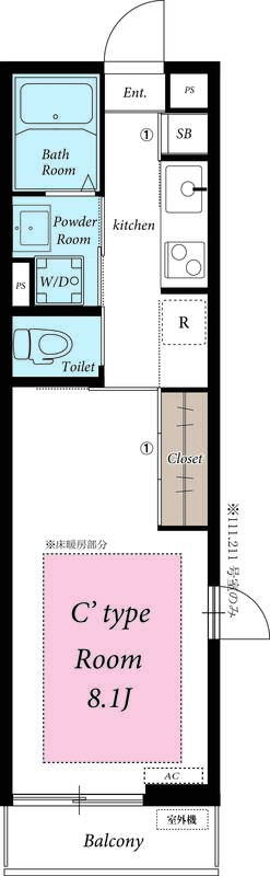 リブリ・CHK 105 間取り図