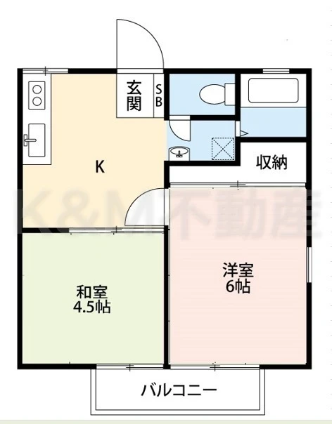 オオクマハイツ 103 間取り図