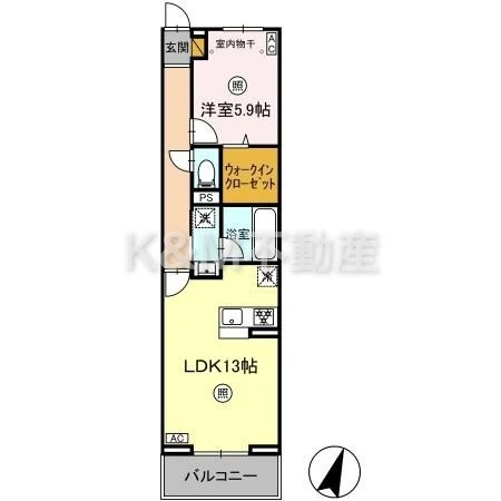 オークツリー 201 間取り図
