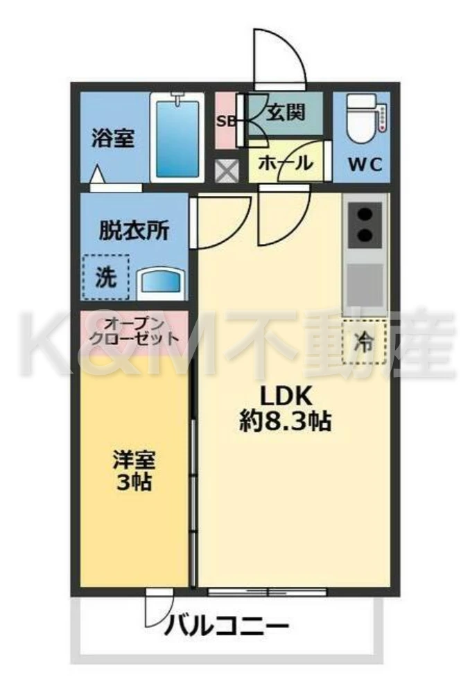 メゾン・ドゥ・アッシュ南柏 302 間取り図
