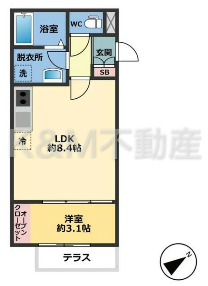 メゾン・ドゥ・アッシュ南柏 203 間取り図