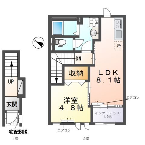 グランアサヒ 202 間取り図