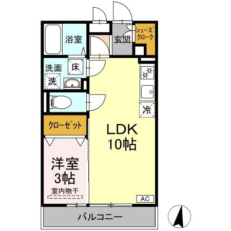 リ・サクラ Ｂ 203 間取り図