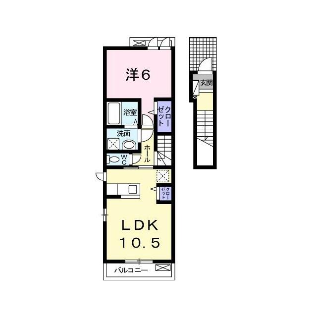 ソリヤ エスティ 204 間取り図