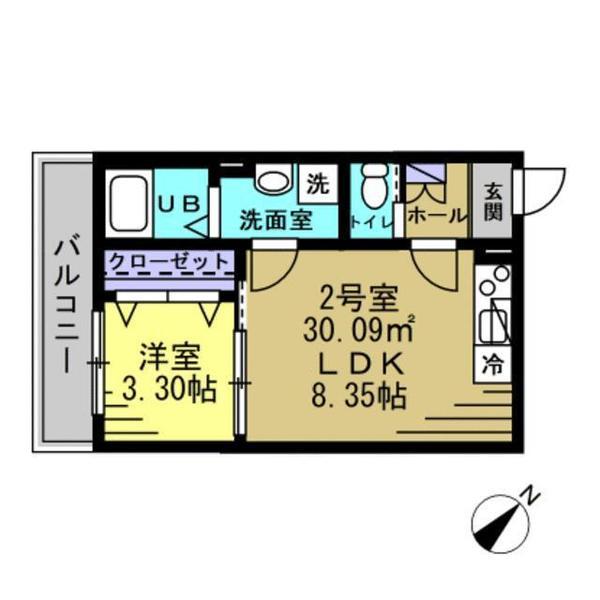 AJ南柏SouthⅠ 102 間取り図