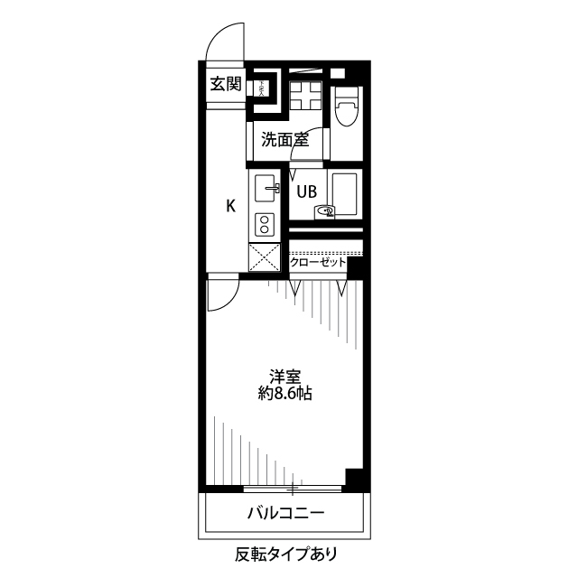 アンプルール フェール 豊四季Ⅱ 106 間取り図