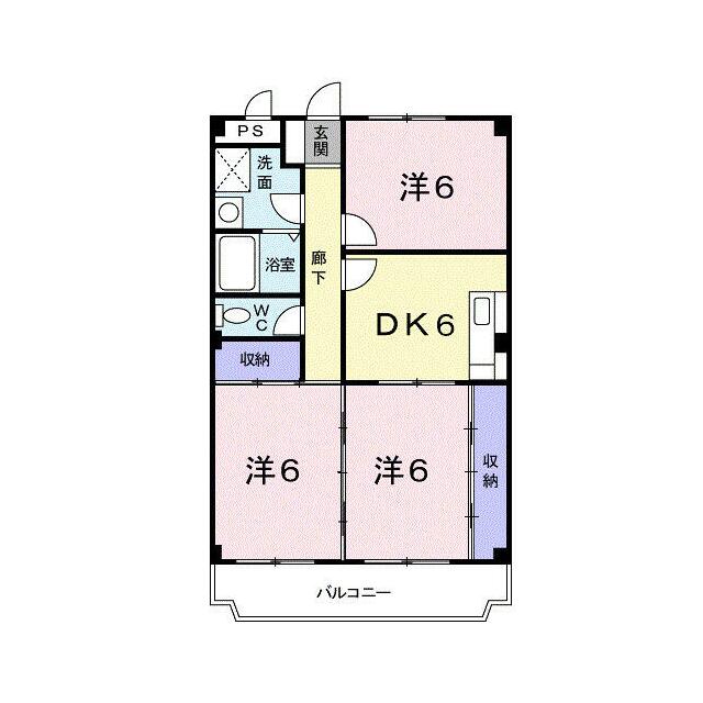グランドール柏 207 間取り図