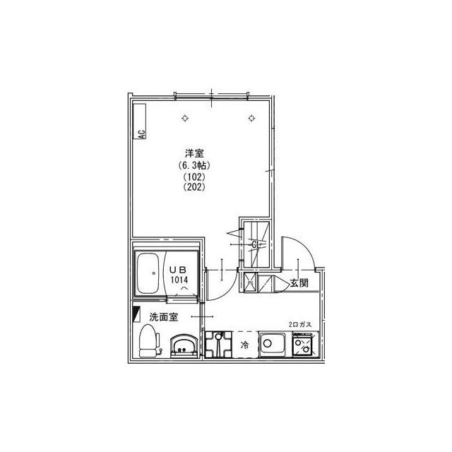 KEIAI RESIDENCE 南柏Ⅱ 202 間取り図