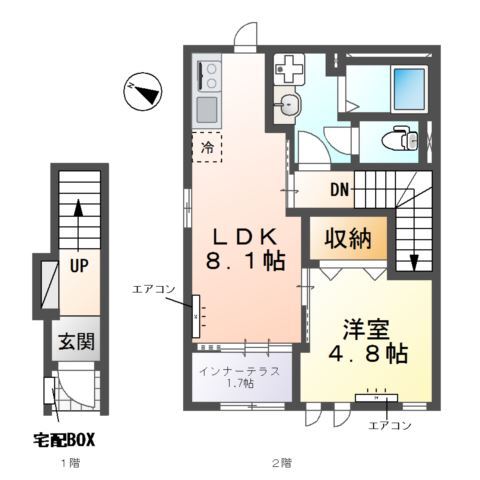 グランアサヒ 201 間取り図