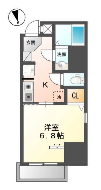 ラフィネ 柏 803 間取り図