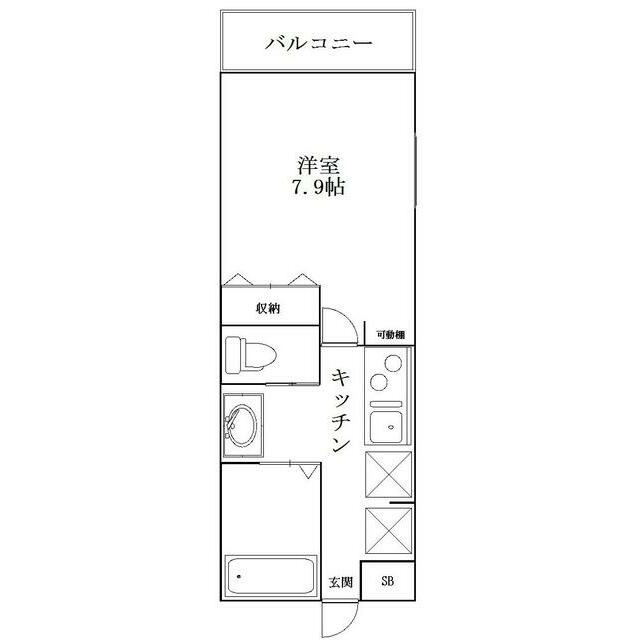 センチュリーオークＡ棟 301 間取り図