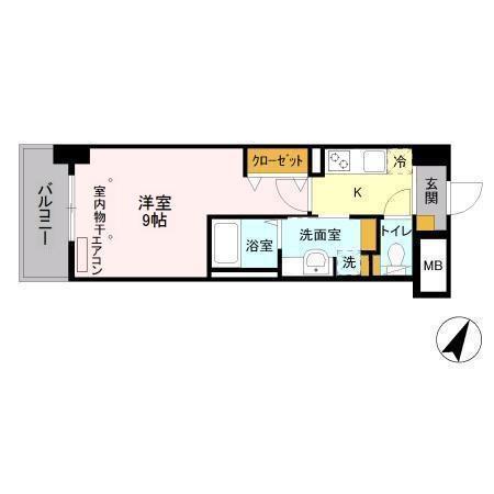 ティアレット 203 間取り図
