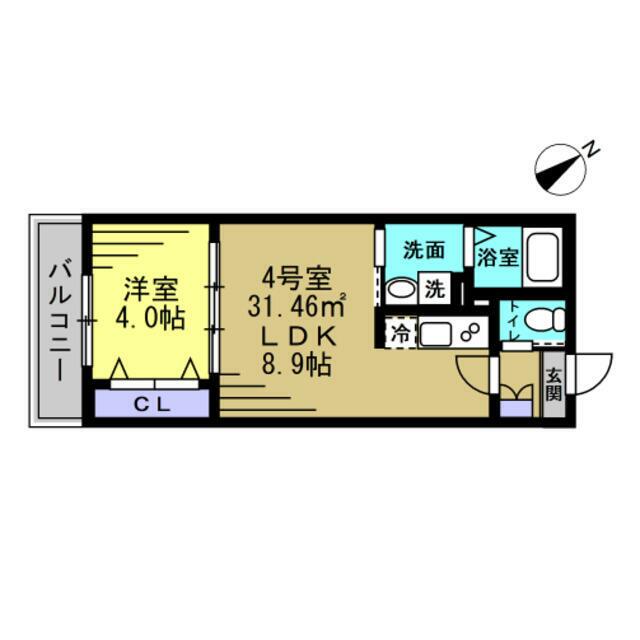 HD南柏 304 間取り図