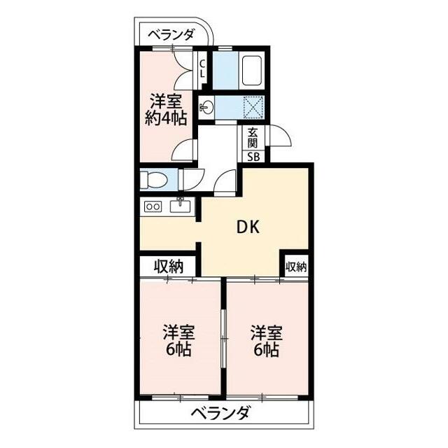 ストークマンションⅠ 306 間取り図