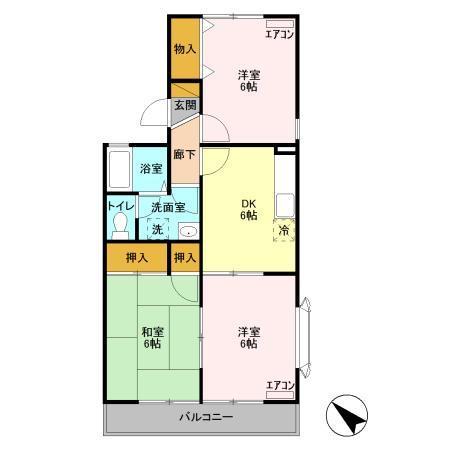 ファーストコーポII 201 間取り図