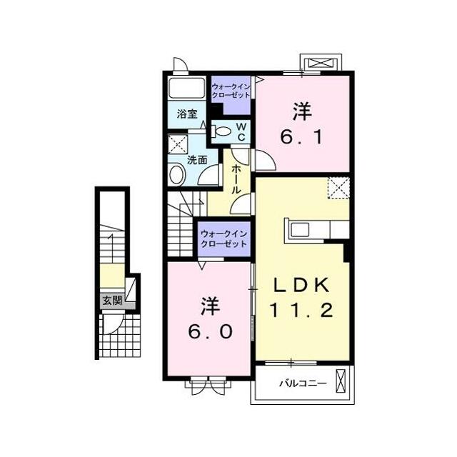 ルミエール 204 間取り図