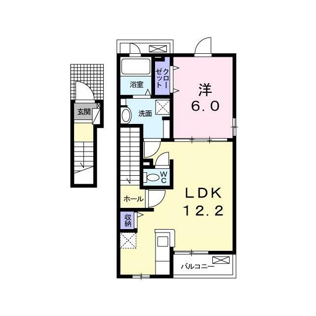ベルメゾン 201 間取り図