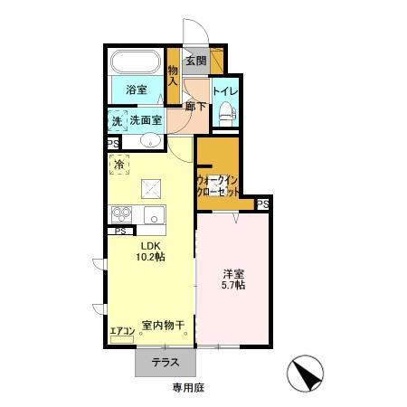 コンフォールコートII 106 間取り図