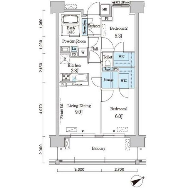 ベルヴュコート柏 904 間取り図