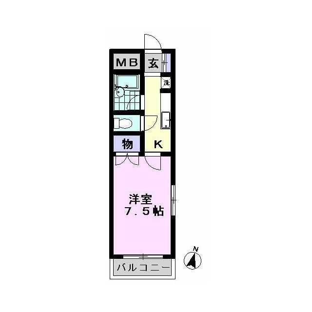 パインリーフドエル 301 間取り図