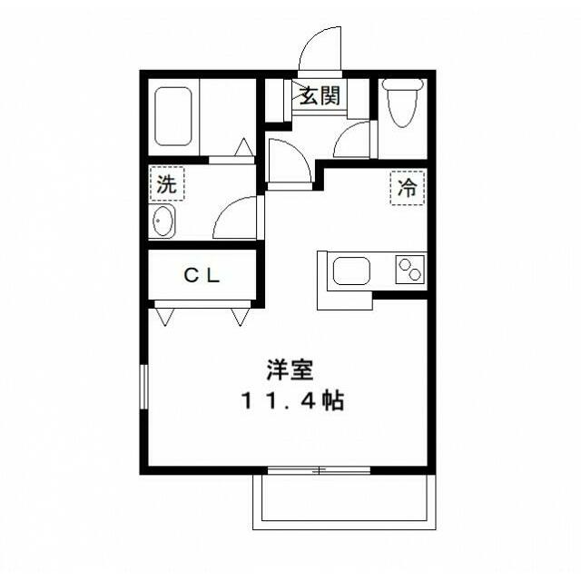 レフィナード南柏 101 間取り図