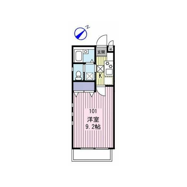 プレジール柏 101 間取り図