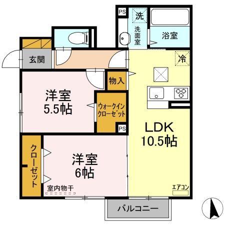 ルアナ 106 間取り図