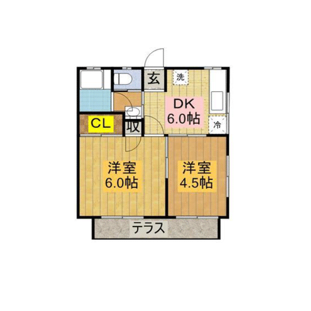 柏パークハイムＢ棟 201 間取り図