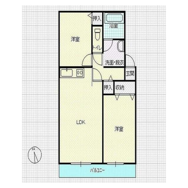 ファミーユ宮前Ｂ 104 間取り図
